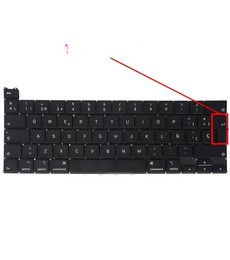 Spanish Keyboard for Apple Macbook Pro 13 A2251 2020 661-09872-CH