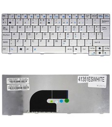 Spanish keyboard for Asus EEE PC MK90 MK90H white, reference 0KNA-1G2SP01