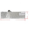 Clavier Espagnol pour Asus EEEPC X101 V127562AK2 sans cadre couleur blanche