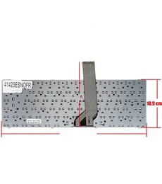 Clavier Espagnol pour ordinateur portable Asus série K45 avec numéro de pièce 0KNB0-4140ND00 sans cadre