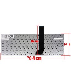 Clavier Espagnol pour ordinateur portable Asus K46 K46C S46 avec numéro de pièce 90R-NTJ1K1T80U sans cadre
