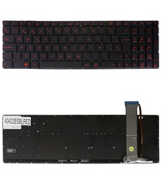 Spanische Tastatur für Asus ROG GL552 GL752 mit roter Hintergrundbeleuchtung 90NB07Z1-R31GE0