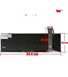 Clavier espagnol pour Asus ROG GL552 GL752 avec rétroéclairage rouge 90NB07Z1-R31GE0