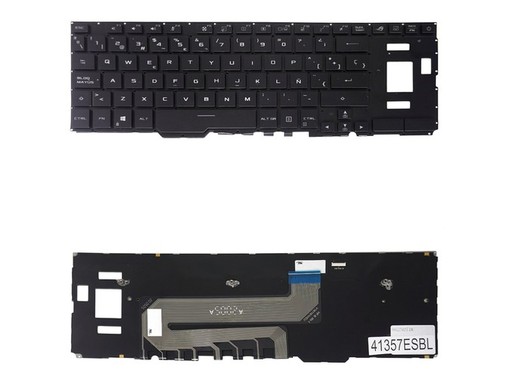 Clavier espagnol 90NR04N1-R31SP0 pour Asus ROG Zephyrus Duo 15 GX550 GX551 avec RGB