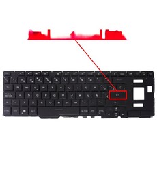 Clavier espagnol 90NR04N1-R31SP0 pour Asus ROG Zephyrus Duo 15 GX550 GX551 avec RGB