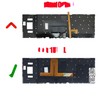 Clavier Espagnol V161162AS1 pour Asus ROG Zephyrus S GX501 GX531 Rétroéclairé