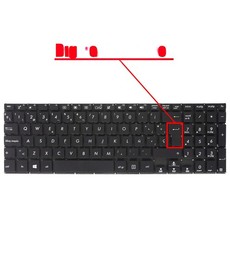 Clavier espagnol 0KNB0-612LUS00 pour Asus Transformer Book Flip TP500 TP500L sans cadre