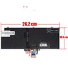 Teclado español 7VR7F para Dell Latitude 7310 2-in-1 retroiluminado sin marco