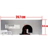 Clavier espagnol AE0N8P00010 pour Fujitsu LifeBook MH330 avec cadre noir