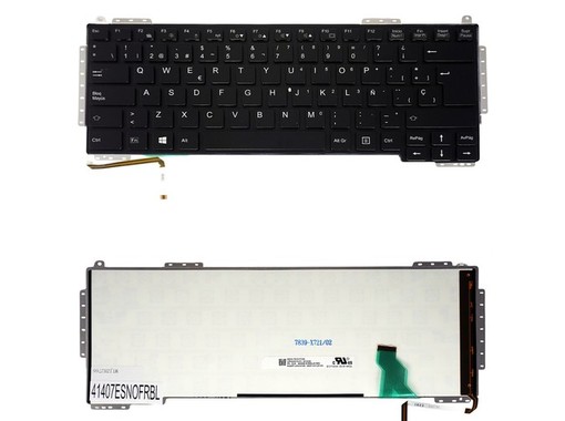 Teclado Español CP660838-01 para Fujitsu Lifebook S904 S936 Retroiluminado