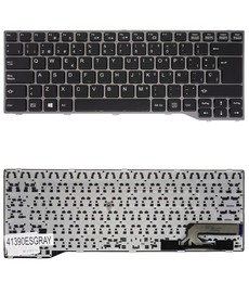Clavier Espagnol CP691163-XX pour Fujitsu Lifebook T725 T726 Q775 avec cadre gris