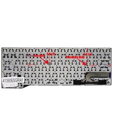 Spanish Keyboard CP691163-XX for Fujitsu Lifebook T725 T726 Q775 with grey frame