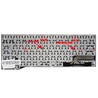 Spanish Keyboard CP691163-XX for Fujitsu Lifebook T725 T726 Q775 with grey frame