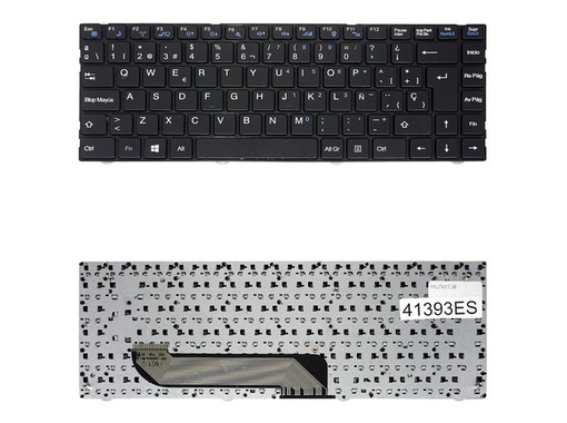 Teclado Español DOK-V6369A para portátil Hasee UI41 UI43 UI45 UI47 con marco