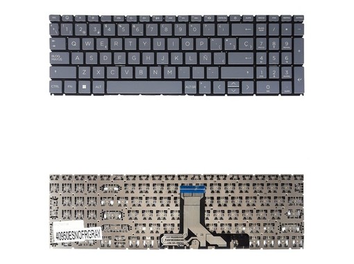 Spanish Keyboard N36750-001 for HP 15-FC and 15-FD laptop Gray frameless