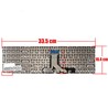 Spanische Tastatur N36750-001 für HP 15-FC und 15-FD Laptop Grau ohne Rahmen