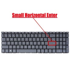 Clavier Espagnol N36750-001 pour ordinateur portable HP 15-FC et 15-FD Gris sans cadre