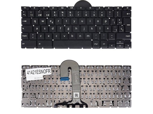 Clavier Espagnol L82760-001 pour HP Chromebook 11 G8 EE et 11 G7 EE sans cadre