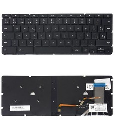 Clavier espagnol pour HP Chromebook 13 G1 Rétroéclairé 859668-001