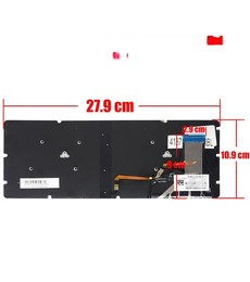Clavier espagnol pour HP Chromebook 13 G1 Rétroéclairé 859668-001