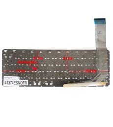 Spanish Keyboard 740172-001 for HP Chromebook 14 G1 and 14-Q Series, white color