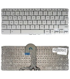 Clavier espagnol 921809-001 pour HP Chromebook x360 11-AE Blanc sans cadre