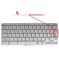 Teclado Espanhol 921809-001 para HP Chromebook x360 11-AE Branco sem moldura