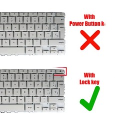 Spanish Keyboard 921809-001 for HP Chromebook x360 11-AE White frameless
