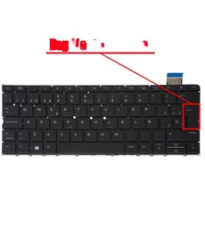 Spanish Keyboard for HP Elite Folio 13.5 2-in-1 M50327-001 backlit