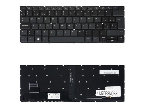 Clavier espagnol L40527-001 pour HP Elitebook x360 830 G5 et G6 rétroéclairé