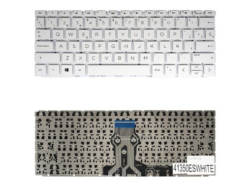 Teclado Español 920401-001 para HP Pavilion x360 11-AD blanco sin marco