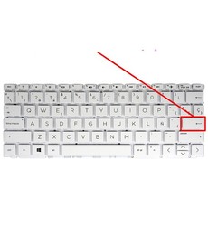 Spanish Keyboard 920401-001 for HP Pavilion x360 11-AD white frameless