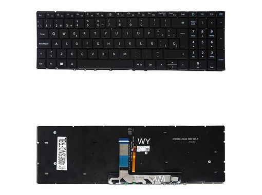 Spanische Tastatur 9Z.NGPBH.00J für Huawei MateBook D16 2024 Hintergrundbeleuchtet