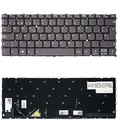 Teclado espanhol 5M11F25813 para Lenovo 13w Yoga retroiluminado