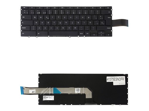 Teclado Espanhol 5M11C89153 para Lenovo 14e Chromebook Gen 2 e IdeaPad 3 Chrome 14APO6 sem moldura