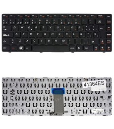 Spanish Keyboard for Lenovo G470 V470 B470 with Frame, reference 25011569