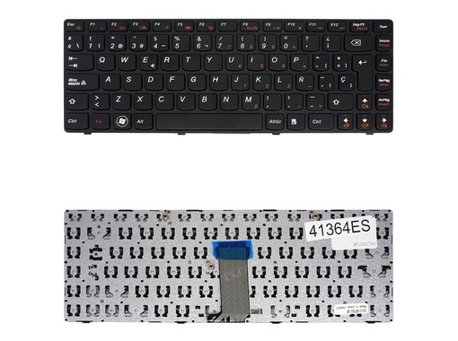 Spanische Tastatur für Lenovo G470 V470 B470 mit Rahmen, Referenz 25011569