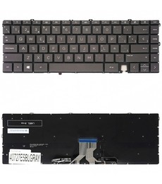 Clavier Espagnol pour HP Envy x360 13-AY avec numéro de pièce L94518-001, couleur grise et rétroéclairé