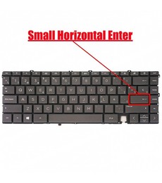 Teclado Espanhol para HP Envy x360 13-AY com Part Number L94518-001, cor cinzenta e retroiluminado