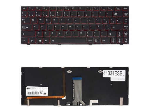 Spanish Backlit Keyboard 25205325 for Lenovo IdeaPad Y400 Y410P