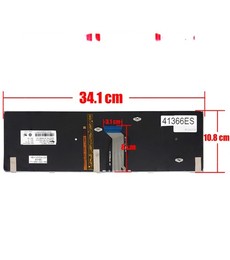 Teclado Español 25205490 para portátil Lenovo IdeaPad Y500 Y510P retroiluminado con marco.