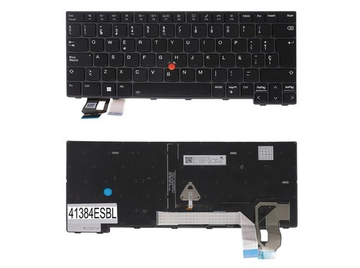 Teclado Español 5N21D68076 para Lenovo ThinkPad T14 G3 G4, P14s G3 G4 y L14 G3 G4