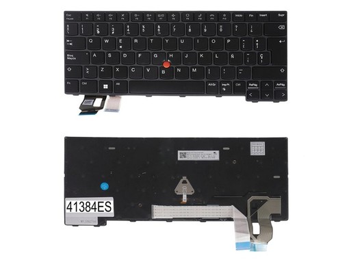 Clavier Espagnol 5N21D68076 pour Lenovo ThinkPad T14 G3 G4 et P14s G3 G4 avec pointeur