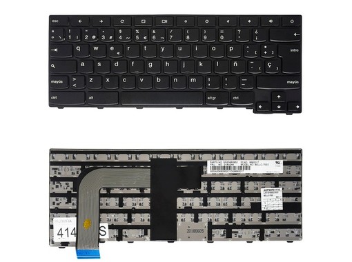 Clavier espagnol 01AV234 pour Lenovo ThinkPad 13 Chromebook 20GL 20GM