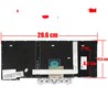 Clavier espagnol pour Lenovo ThinkPad E14 Gen 1 et Gen 2 V185920BK1 avec pointeur et rétroéclairage
