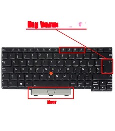 Spanish keyboard for Lenovo ThinkPad E14 Gen 1 and Gen 2 V185920BK1 with pointer and backlight