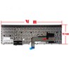Teclado Espanhol com Ponto de Controlo 01AX123 para Lenovo Thinkpad E570 e E575