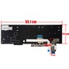 Clavier espagnol avec pointeur 5N20V78035 pour Lenovo ThinkPad P15s et T15