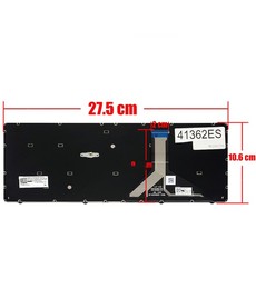 Teclado Espanhol 5N21L44145 para Lenovo Yoga 100w 300w 500w Gen 4 com moldura