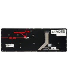 Teclado Espanhol 5N21L44145 para Lenovo Yoga 100w 300w 500w Gen 4 com moldura